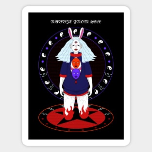 Rabbit from hell (Fictional) Sticker